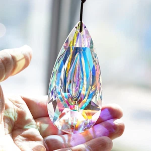 89Mm/3.5In Hanging Chandelier Crystals Prisms Suncatcher for Window Ornament Cha - Picture 1 of 12
