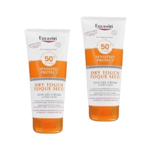 2 x Eucerin Sun Oil Control Dry Touch Körper Gel-Creme LSF50 + 200 ml Ultra Light - Bild 1 von 2