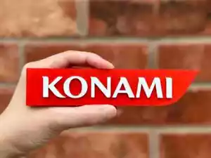 Konami Logo insegna colorata arte 3D accessorio da scrivania - Imagen 1 de 4