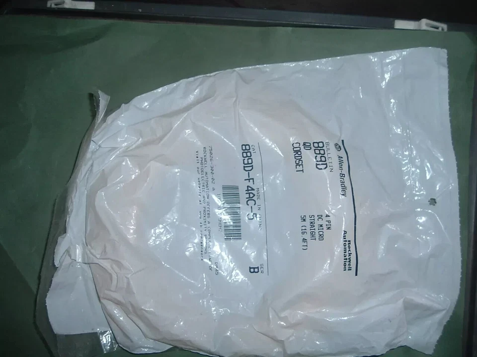 Allen-Bradley 889D-F4AC-5 Cordset 4Pin Female Straight 5m 22AWG Yellow PVC NEW - Image 1 of 1