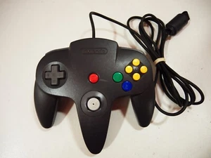 manette controller noir black Nintendo 64 N64 - Photo 1/7