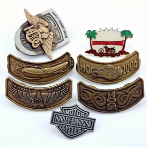 Harley Davidson Harley Owners Group HOG Chapter Biker Rocker Pin Lot 2003-2006 - Picture 1 of 9