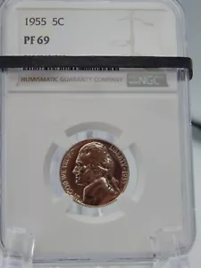 1955 NGC bewertet PF 69 Jefferson Nickel - BT332 - Bild 1 von 4