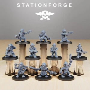 Stationforge Miniatures - Goblins - 10 Chiffres Lot - 28mm Tabletop impression - Bild 1 von 6