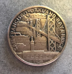 1936-S San Francisco Oakland Bay Bridge Half Dollar Commemorative Silver Coin - Picture 1 of 3