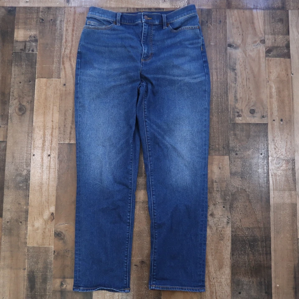 Pantalones de mezclilla Lands End para mujer talla 12 bootcut tiro alto Foto 1 de 4