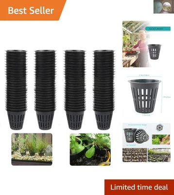 50PCS Slotted Mesh Net Cups for Hydroponics - 2 Inch Durable Pots - Image 1 of 4