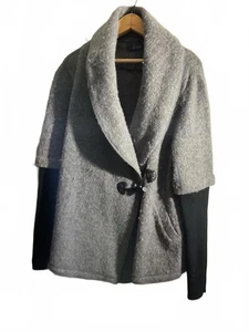 Line graue Wollmischung Jacke Größe L - Bild 1 von 11