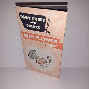 Libro de recetas de platos y bebidas lácteos Mayflower folleto desplegable años 50 Portland, OR - Imagen 1 de 6