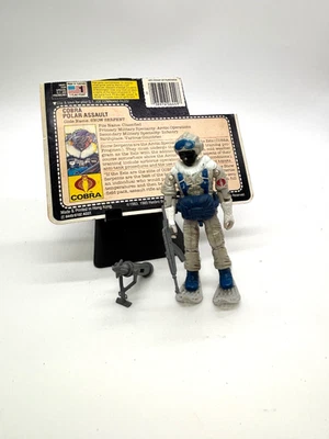 DE COLECCIÓN G.I.JOE ARAH SERPIENTE DE NIEVE SUELTA COMPLETA CON TARJETA DE ARCHIVO - mango de pistola roto Foto 1 de 4