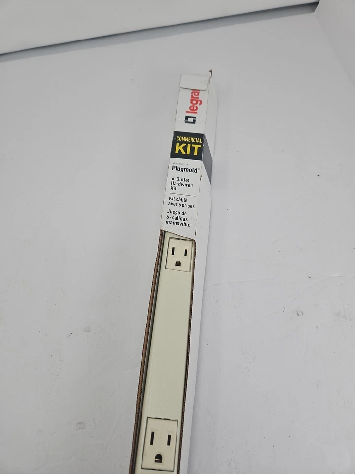  Legrand Wiremold Plugmold Commerical Kit 3 Foot Hardwired 36in Cream  - Image 1 of 4