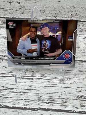 2025 Topps Now Pete Crow-Armstrong & Sammy Sosa #324 Step Brothers Cubs Foto 1 de 2