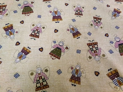 Remanente de tela de ángeles de retazos. Corte desigual. VER FOTOS PARA TALLA. Lavado. S25-1080 Foto 1 de 4