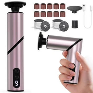 Electric Foot Callus Remover, Foldable Design, Rechargeable Electric Foot Fil... - Picture 1 of 9
