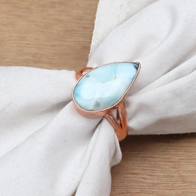 Larimar Gemstone Handmade Silver Jewelry  "11" - Image 1 of 4