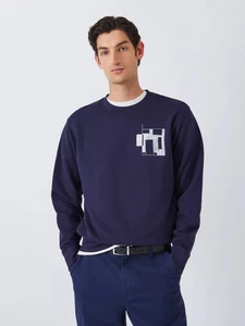 John Lewis MXC Navy Blue Sweatshirt Jumper Cotton Unisex LARGE - BNWT £30 - Picture 1 of 22