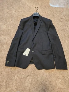 New! Versace Suit Navy/Gray 2 Piece Size Euro 52/US 42 - Picture 1 of 11