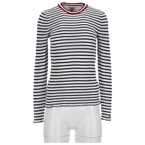Tommy Hilfiger Womens Casual Slim Fit Crew Neck Jumper XS Blue Machine Washable - Picture 1 of 9