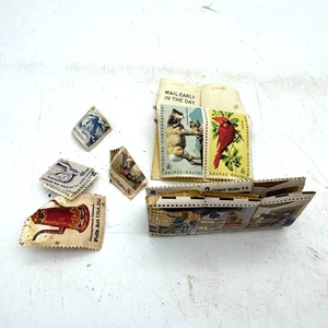 Vintage US Postage Stamp Lot 5c 8c 10c 15c Wildlife George Washington Folk Art - Bild 1 von 6