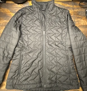 North Face Jacket Womens Medium Black Quilted Insulated Full Zip Outdoors - Picture 1 of 4