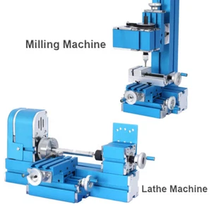 Mini Milling Machine Motorized Lathe Metalworking Turning Lathe Woodworking Tool - Picture 1 of 16