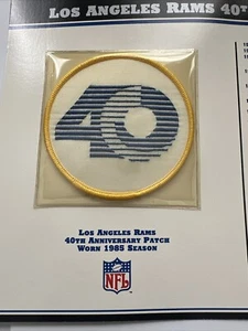 1995 Los Angeles Rams 40th Anniversary 1985 Season Patch - NFL 1946-1985 - Picture 1 of 3