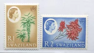 Swazilandia QEII 1962 1 borde y 2 rands sin montar como nuevo NH - Imagen 1 de 1