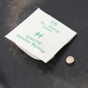 NOS Hamilton Watch Crown Part #184939 New Old Stock Genuine Watchmakers (C1D5) - Picture 1 of 2
