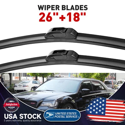 26"+18" OEM Front Windshield Wiper Blades For Dodge Dart 2013-2016 OEM Quality - Изображение 1 из 4