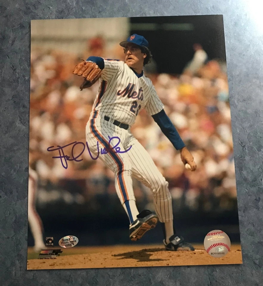 FOTO 8x10 FRANK VIOLA NEW YORK METS CERTIFICADO DE AUTENTICIDAD FIRMADO AUTOMÁTICAMENTE Foto 1 de 1