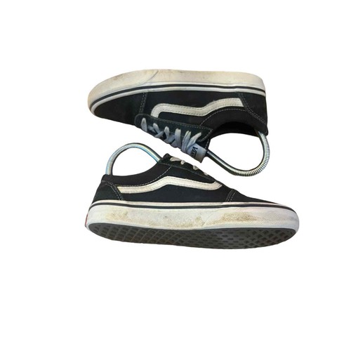 Sneakers basse Vans bambino Oldol Skoo Ward bianco nero telazzo ragazz t