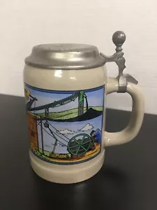 Peabody Coal Company Illinois Division Stein Safety Award 1985 Deckelstein - Bild 1 von 6