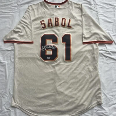 Blake Sabol Signed Jersey PSA/DNA San Francisco Giants Autographed SF - Image 1 of 2