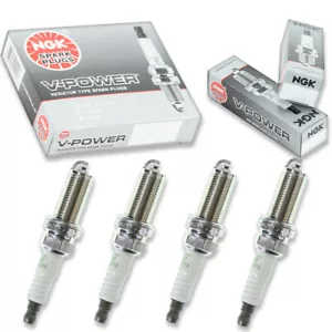 4pcs 00-11 Mercury 90 EFI NGK V-Power Spark Plugs 1.7L 4-Cyl 4-Stroke 90 HP rm - Picture 1 of 5