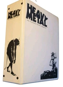 Vtg 1980 Heavy Metal Magazine 12 Issue Set Full Year W/ RaRe Mail Away Binder - Picture 1 of 17