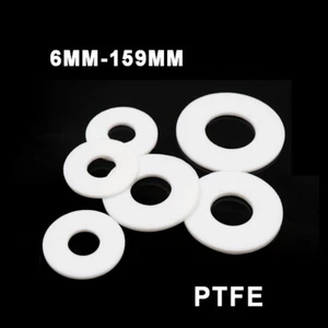 PTFE Flat Washers Sealing Gasket Inner Diameter 6mm-325mm High Temperature 300℃ - Picture 1 of 6