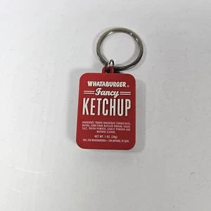 Whataburger Ketchup Keychain Spicy Ketchup Red & Black Collectible - Picture 1 of 2