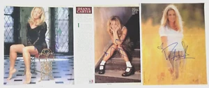 Deana Carter ECHT handsigniert 3er Set Mag Pinup Foto Lot COA handsigniert - Bild 1 von 2