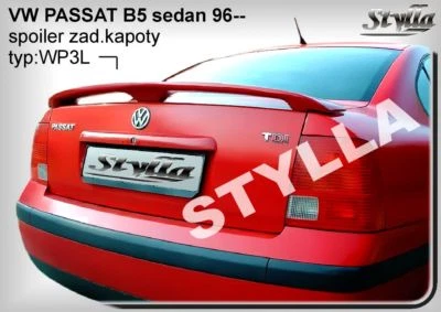 STYLLA ALERÓN MALETERO TRASERO VW VOLKSWAGEN PASSAT B5 3B B5.5 3BG ACCESORIOS ALA 4 tipos
