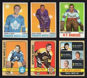 1970-71 / 1972-73 Topps Hockey Card  Lot of 6 (All HOF'ers) - Picture 1 of 13
