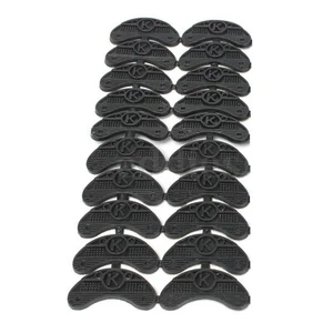 10 Pairs Black Rubber Sole Heel Savers Toe Plates Tap DIY Glue On Shoes Pad F - Picture 1 of 9