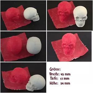 Handgemachte Latexgießform Gießform Betongießform Fantasy Totenkopf (057) - Bild 1 von 7