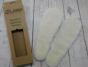 LAMO Women's 100% Australian Sheepskin Insoles CUT TO SIZE Cream/Off-White NEW - Picture 1 of 5