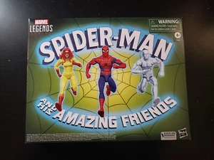 Marvel Legends Spiderman Iceman Firestar Amazing Friends paquete de 3 NUEVO - Imagen 1 de 2