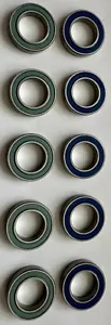 (Ten) MR18307 LLU/LLB ABEC-3 C3 Radial Bearings - Enduro Brand 18mm x 30mm x 7mm - Picture 1 of 6