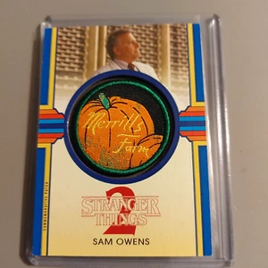 2019 Topps Stranger Things 2 Sam Owens Blue Parallel Patch Relic CP-SOM # 06/10 - Picture 1 of 3