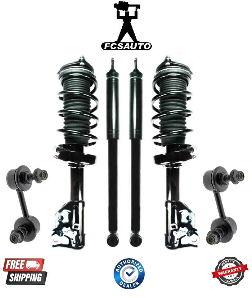 Complete FCS Front Struts & Rear Shock with Sway Bar for 06-11 Honda Civic - Image 1 of 1