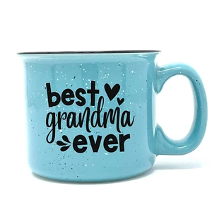 Best Grandma Ever Teal - Cute Funny Coffee Mug 14 oz, - Picture 1 of 7