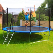 12 FT Kids Trampoline W/Enclosure Net Jumping Mat And Spring Cover Padding Xmas