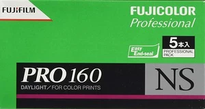 FUJIFILM Color Negative Film (Professional) 160 NS Brownie 12 sheets 5 pieces - Picture 1 of 2